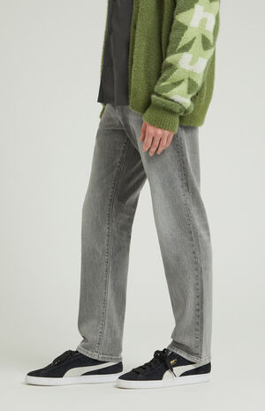 Stretch Grey Straight Jeans image number 3
