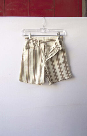 Upcycled Striped Wrangler Shorts image number 2