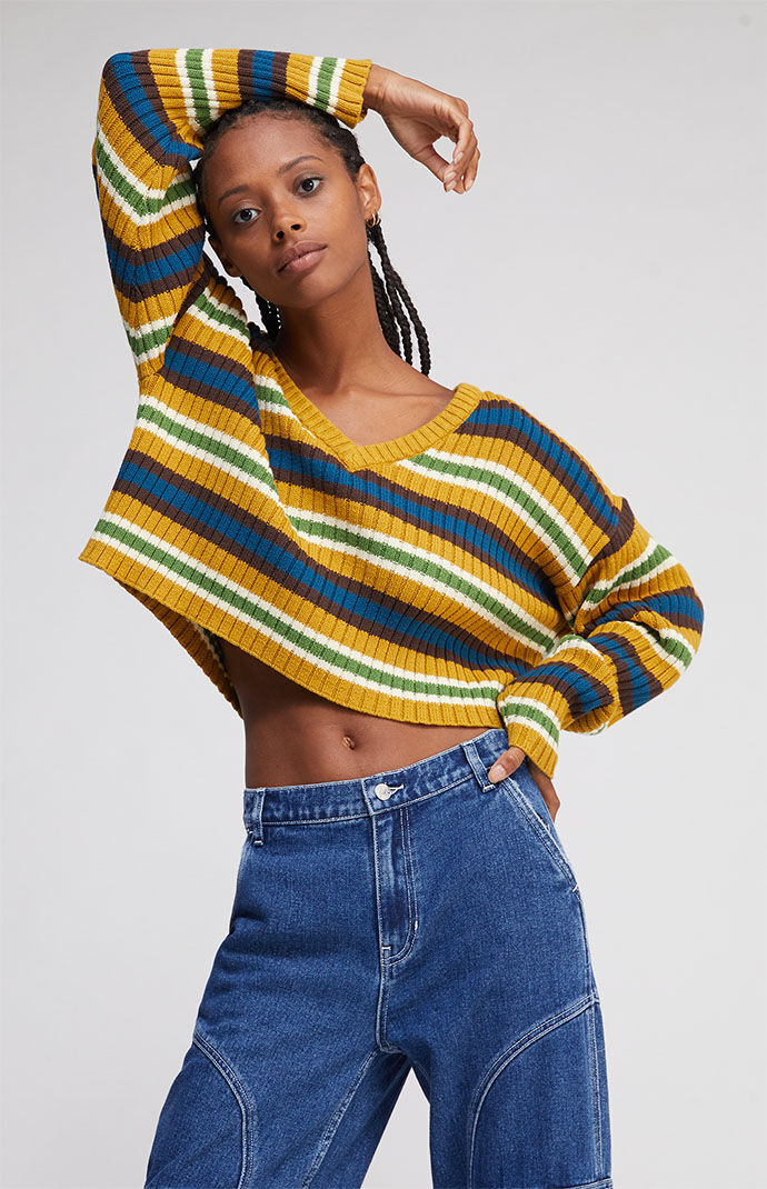 90s v hotsell neck sweater
