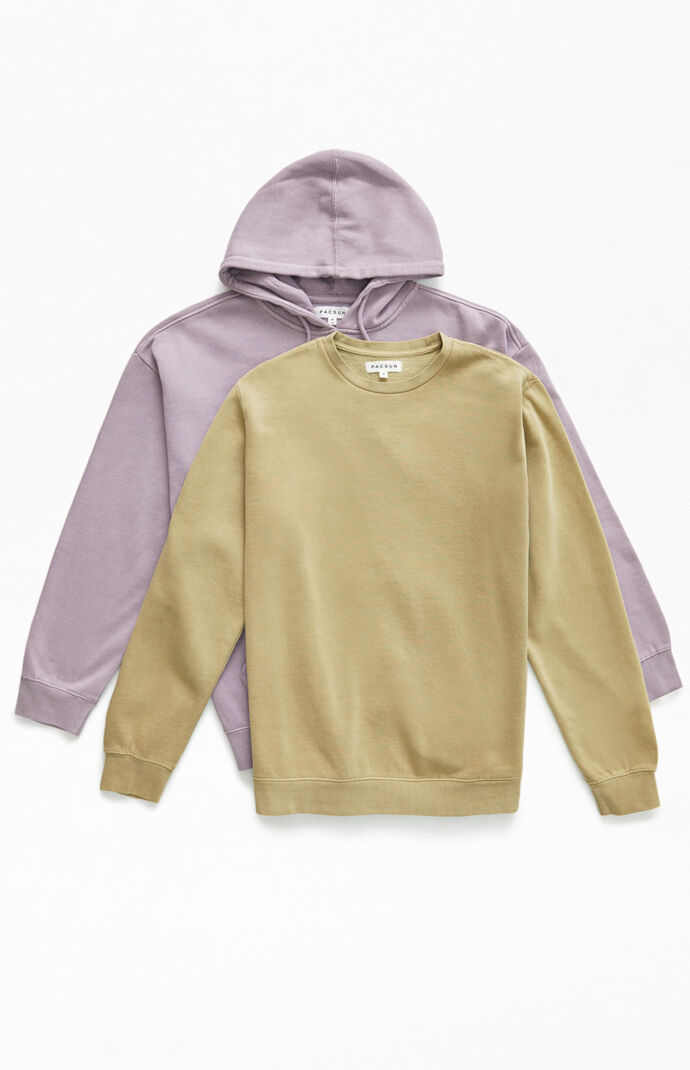2-Pack Oversized Hoodie & Sweatshirt Set