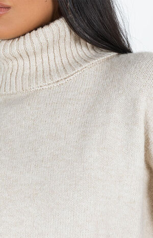 Eco Oatmeal Oswin Turtleneck Sweater image number 6