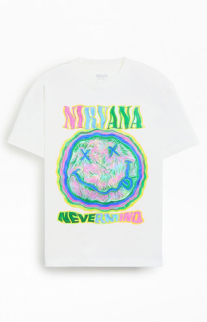 PacSun Nirvana Smiley Face T-Shirt