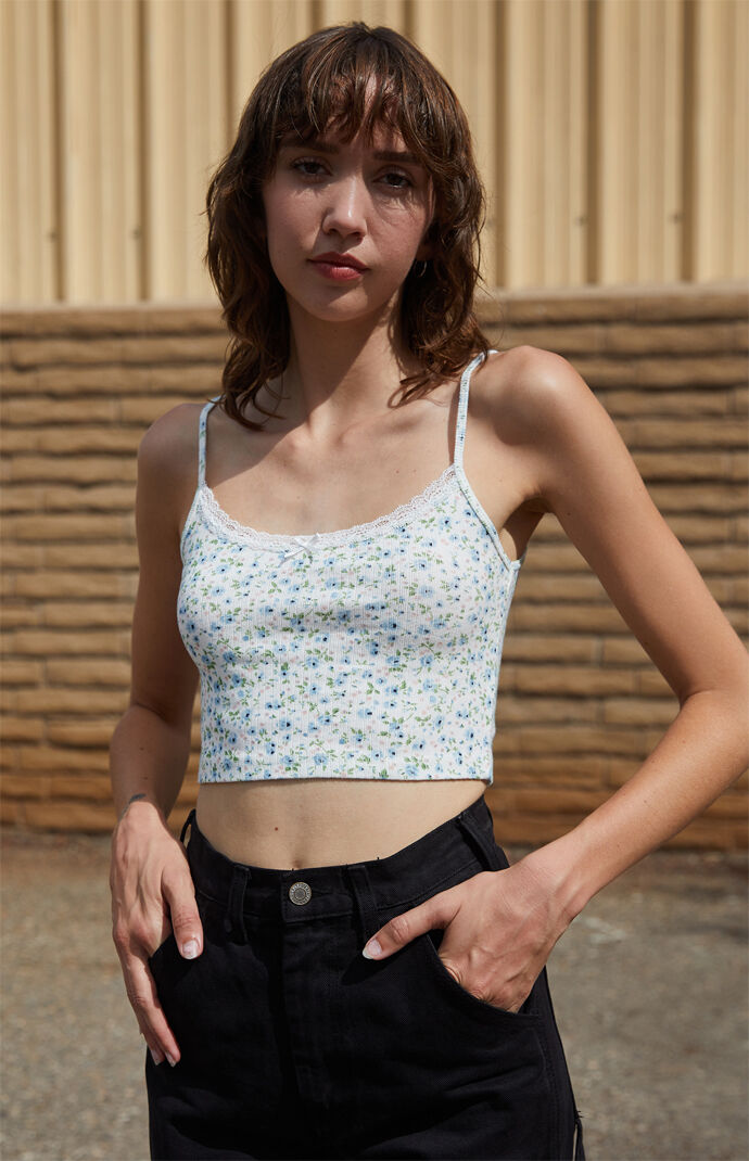 pacsun floral tank top
