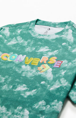 Teal Cloud Print T-Shirt image number 2