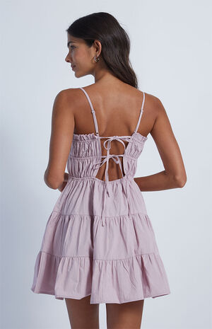 Ruched Tiered Mini Dress image number 3