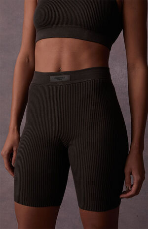 Women's Off Black Sport Biker Shorts image number 5