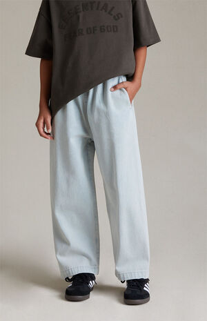 Essentials Light Wash Denim Lounge Pants image number 2