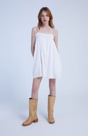 Tie Strap Babydoll Mini Dress image number 1