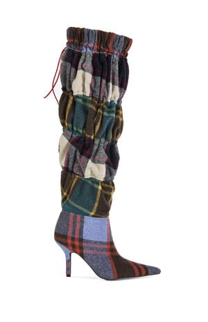 Women's Elodie Plaid Stiletto Booties image number 1