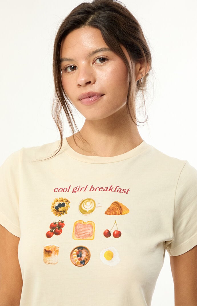 Pacsun Cool Girl Breakfast Relaxed T-Shirt