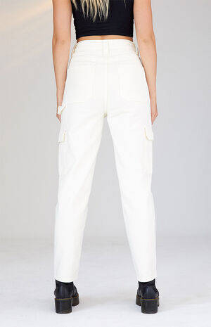 Off White Cargo Skate Pants image number 4