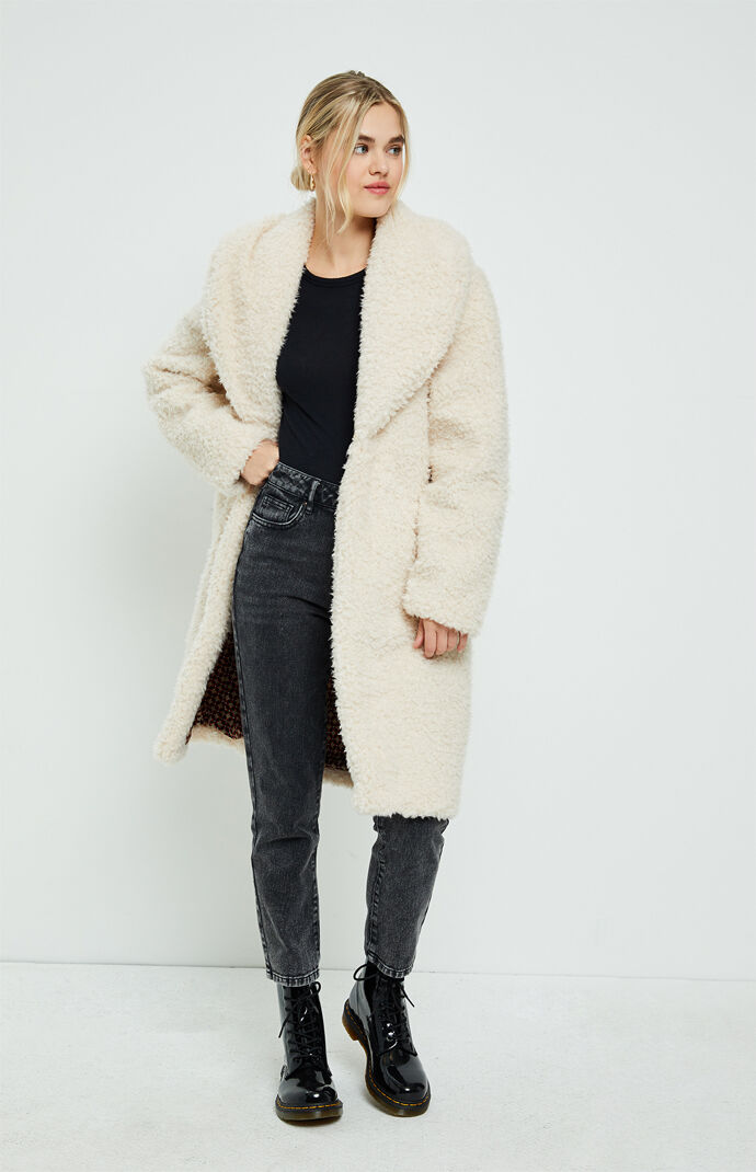 Long Faux Fur Coat