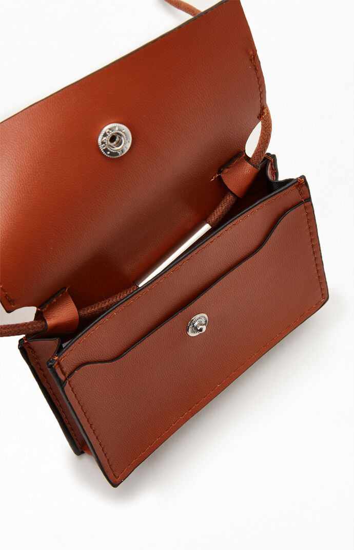 Faux Leather Lanyard Pouch