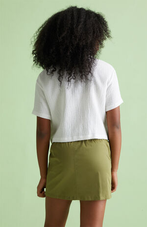 Crop Button Down Shirt image number 4