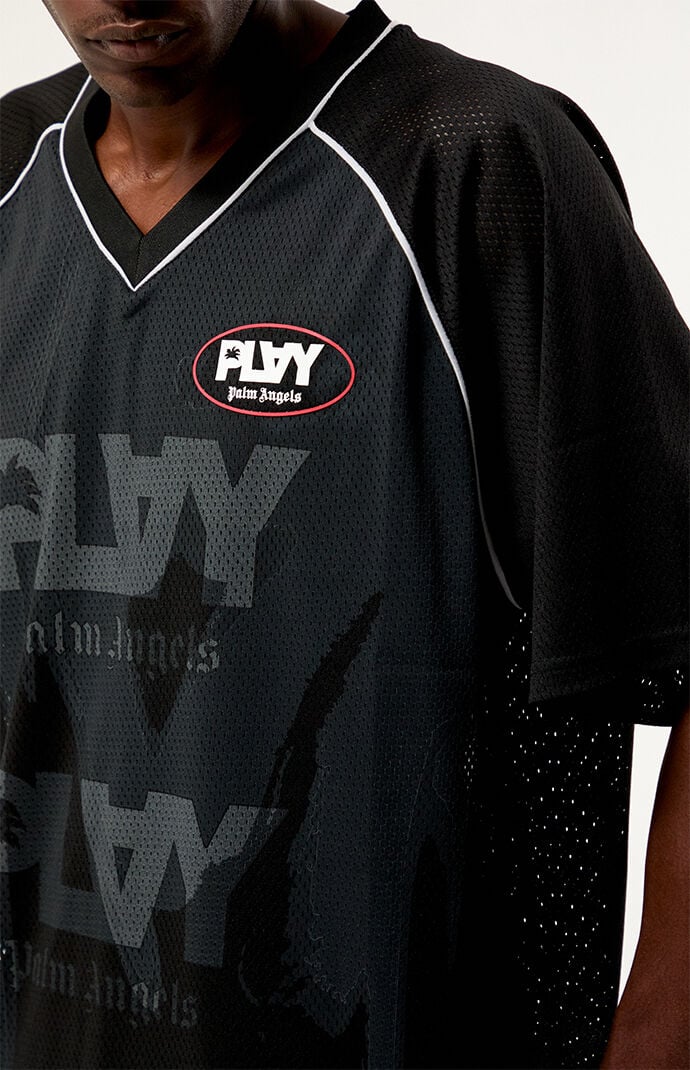 PLAY PALM ANGELS Foggy Mesh Boxy Jersey