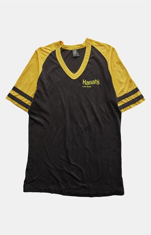 '90s Harrah's Lake Tahoe V-neck Graphic T-Shirt image number 1