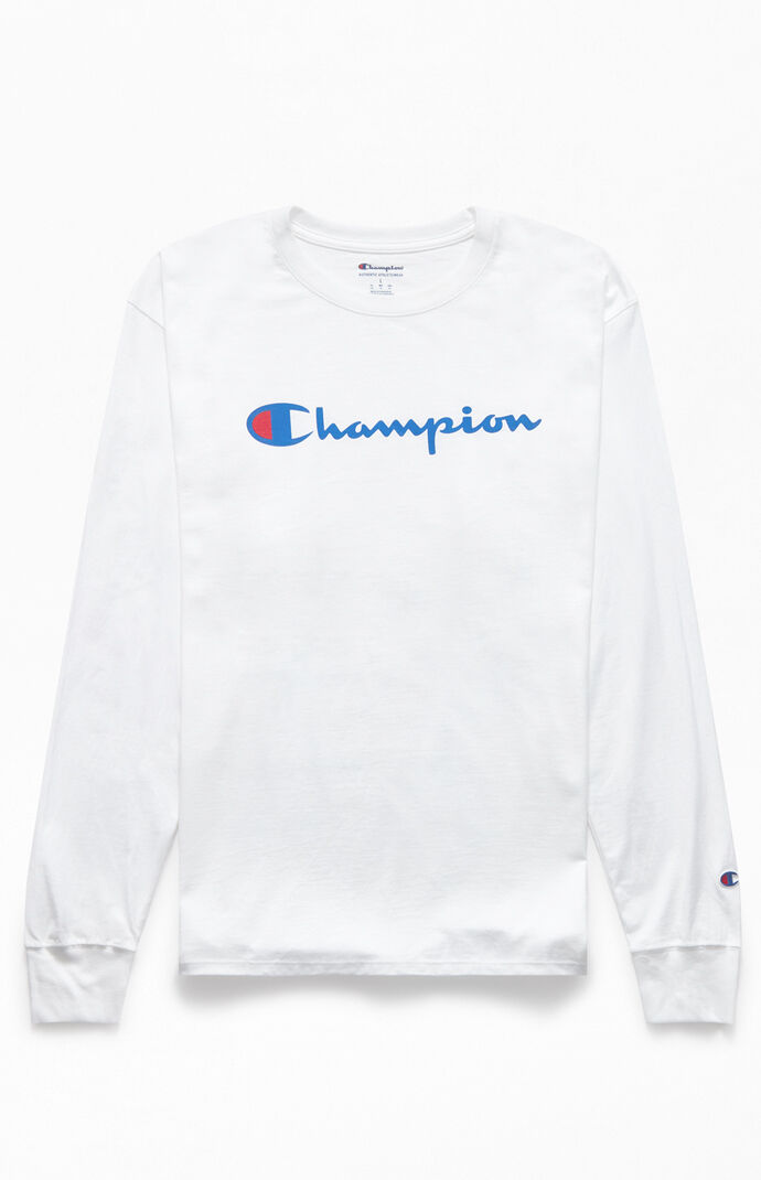 champion script long sleeve