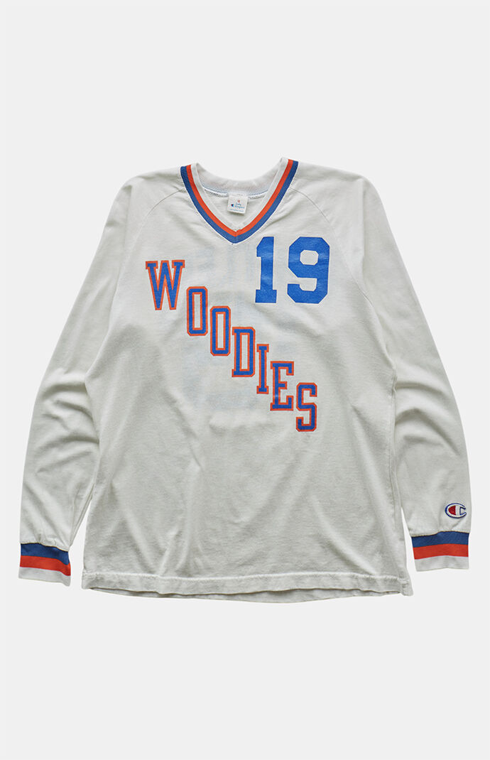 PS VINTAGE 80s Woodies V-Neck Graphic Top