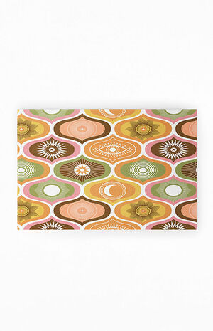 Brown Multicolor Large Welcome Mat image number 1