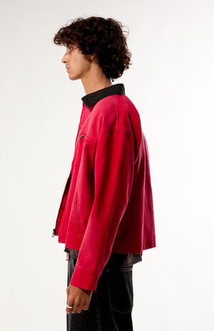 Red George Canvas Work Jacket image number 3