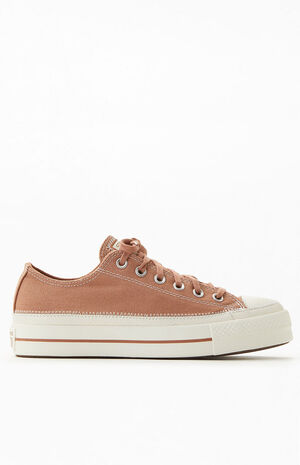 Mauve Chuck Taylor All Star Lift Platform Stitching Sneakers image number 1