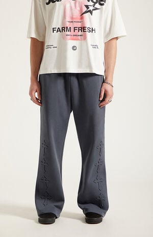 Embossed Straight Leg Sweatpants image number 2