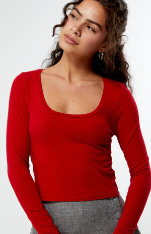 Molly Scoop Long Sleeve Top image number 2