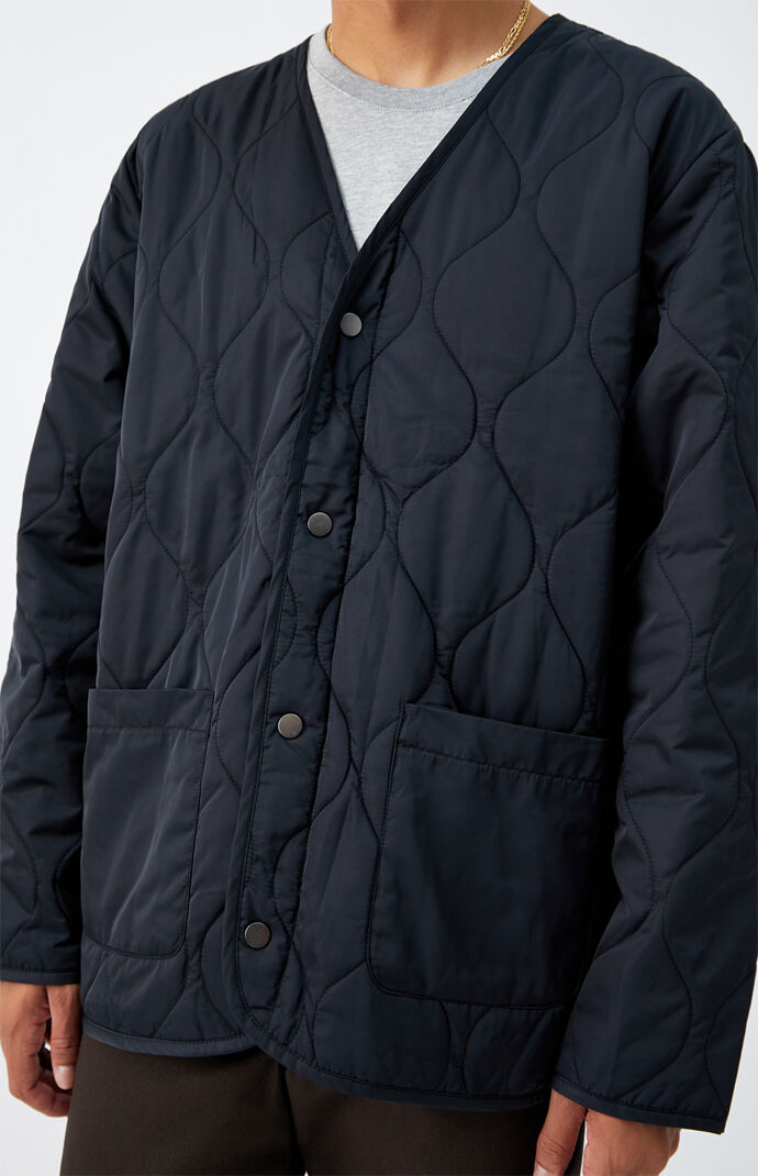 Quilted Snap Button Jacket