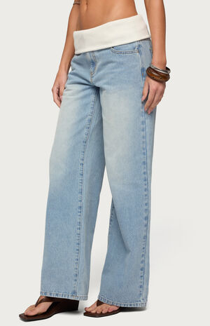 Knit Foldover Low Rise Ba image number 2