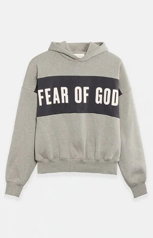 Seal Paneled Cropped Relaxed Hoodie image number 1