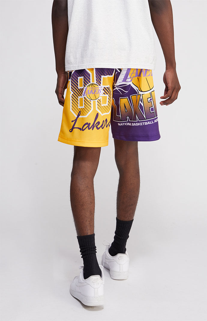 Mitchell Ness LA Lakers NBA Mesh Shorts PacSun