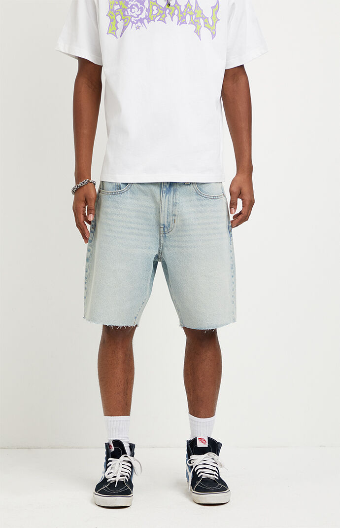 Pacsun Harrison Cutoff Jean Shorts Light Indigo