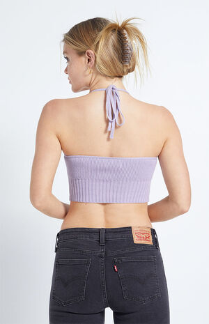 Ayana Halter Sweater Top image number 3