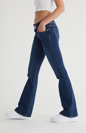 Dark Low Rise Bootcut Jeans image number 2