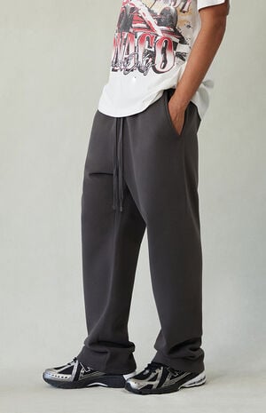 Black Washed Baggy Sweatpants image number 3