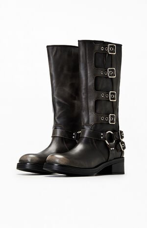Women's Leather Rocky Boots image number 2
