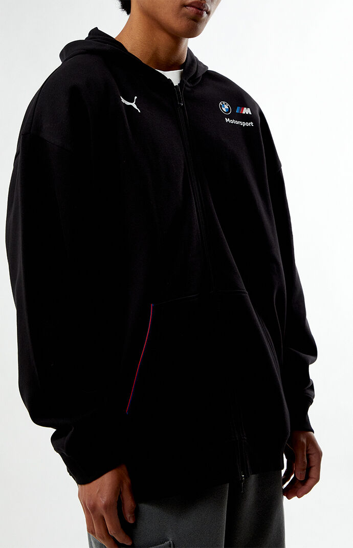 Puma Black BMW Full Zip Hoodie | PacSun