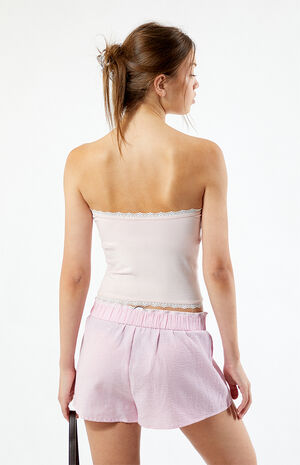 Lace Trim Tube Top image number 4