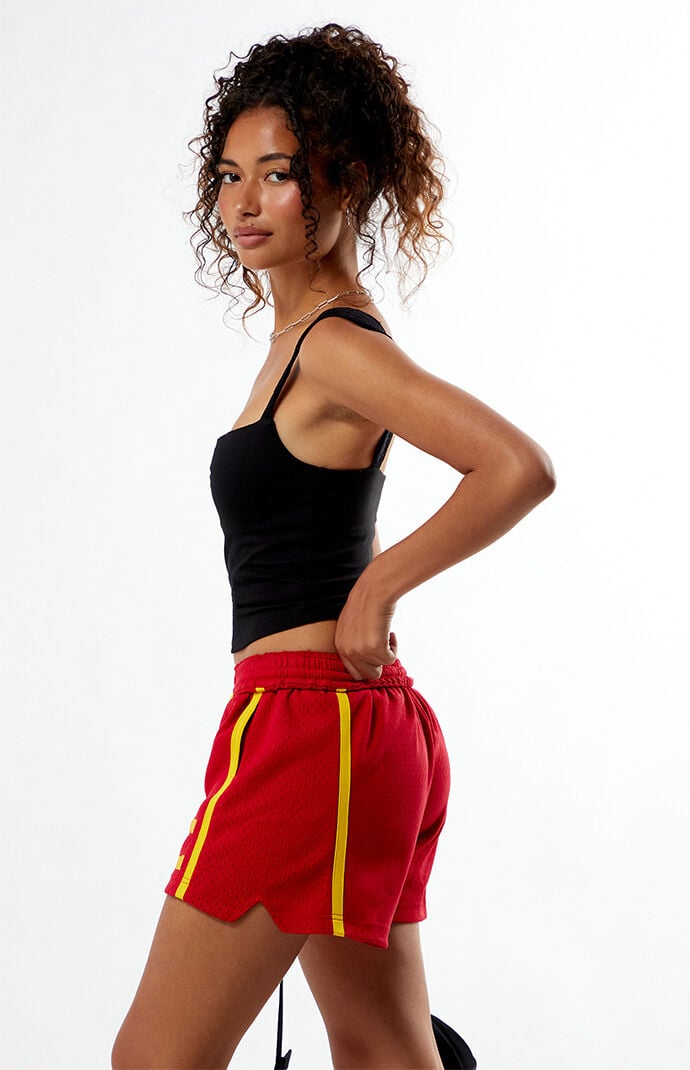 Mitchell & Ness NCAA USC Mesh Jump Basketball Shorts | Pacsun