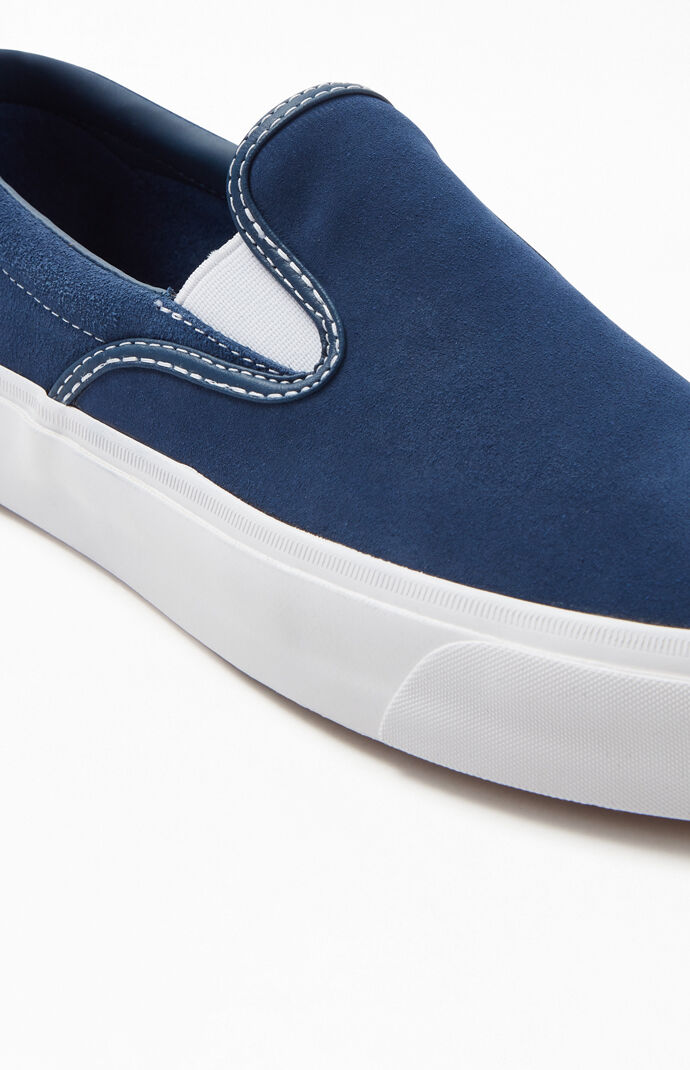 Navy One Star Slip-On Shoes