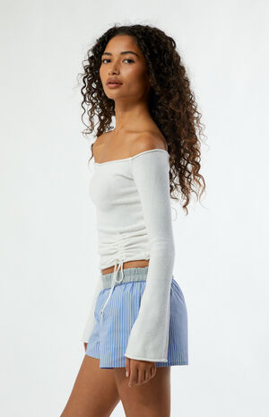 Carrie Cinched Off-The-Shoulder Sweater image number 2