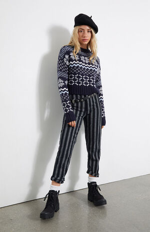 Fair Isle Mock Neck Sweater image number 2