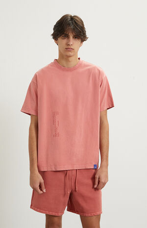 Red Vintage Wash Heavyweight Cropped Boxy T-Shirt image number 2