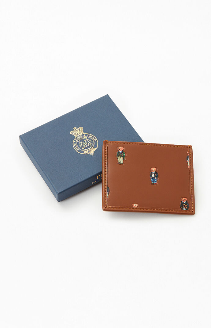 Polo bear leather card case hotsell
