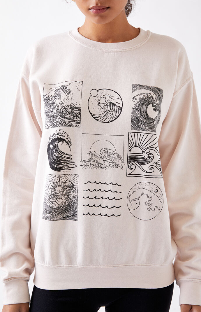 pacsun wave sweatshirt