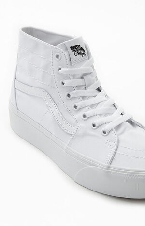 White Sk8-Hi Tapered Stackform Sneakers image number 8