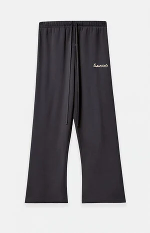 Faded Black Training Classic Flare Sweatpants image number 1
