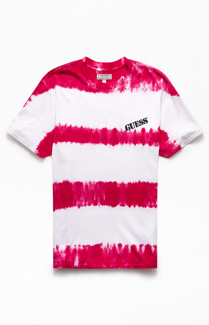 Pink & White Tie-Dyed Logo T-Shirt