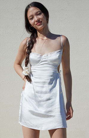 Aaliyah Lace Trim Mini Dress image number 3