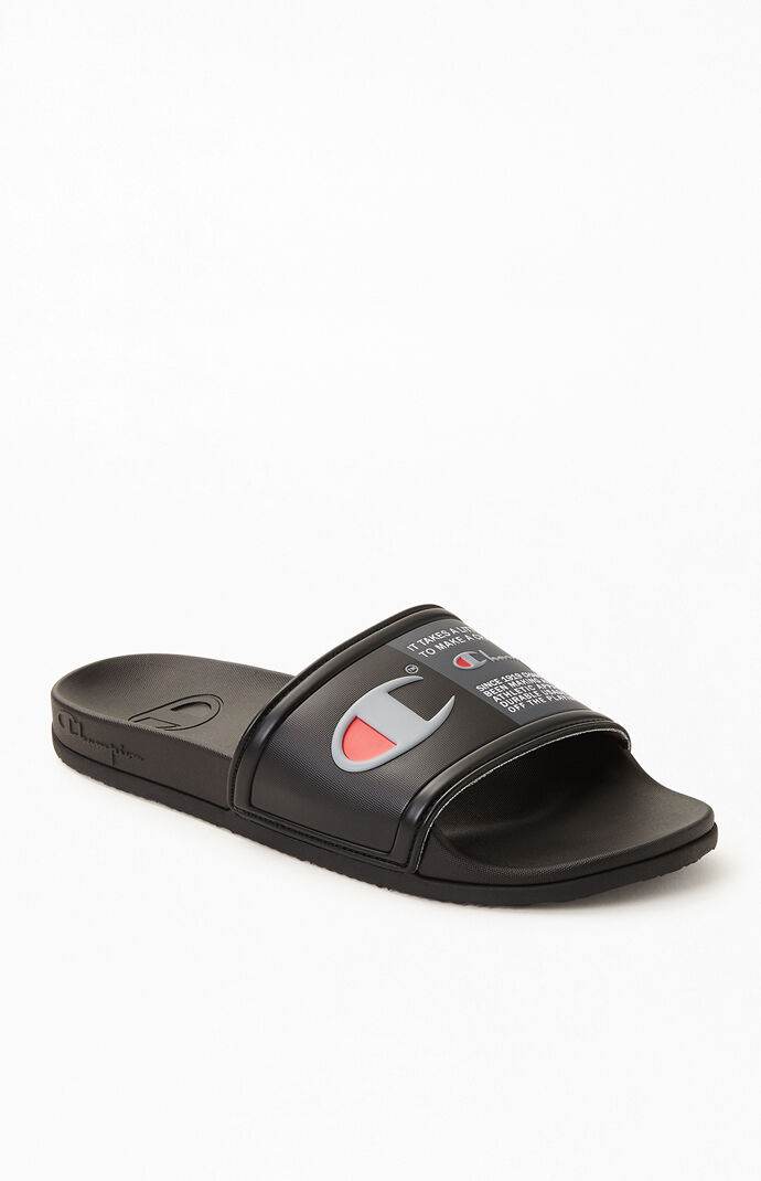 Gray Squish Slide Sandals